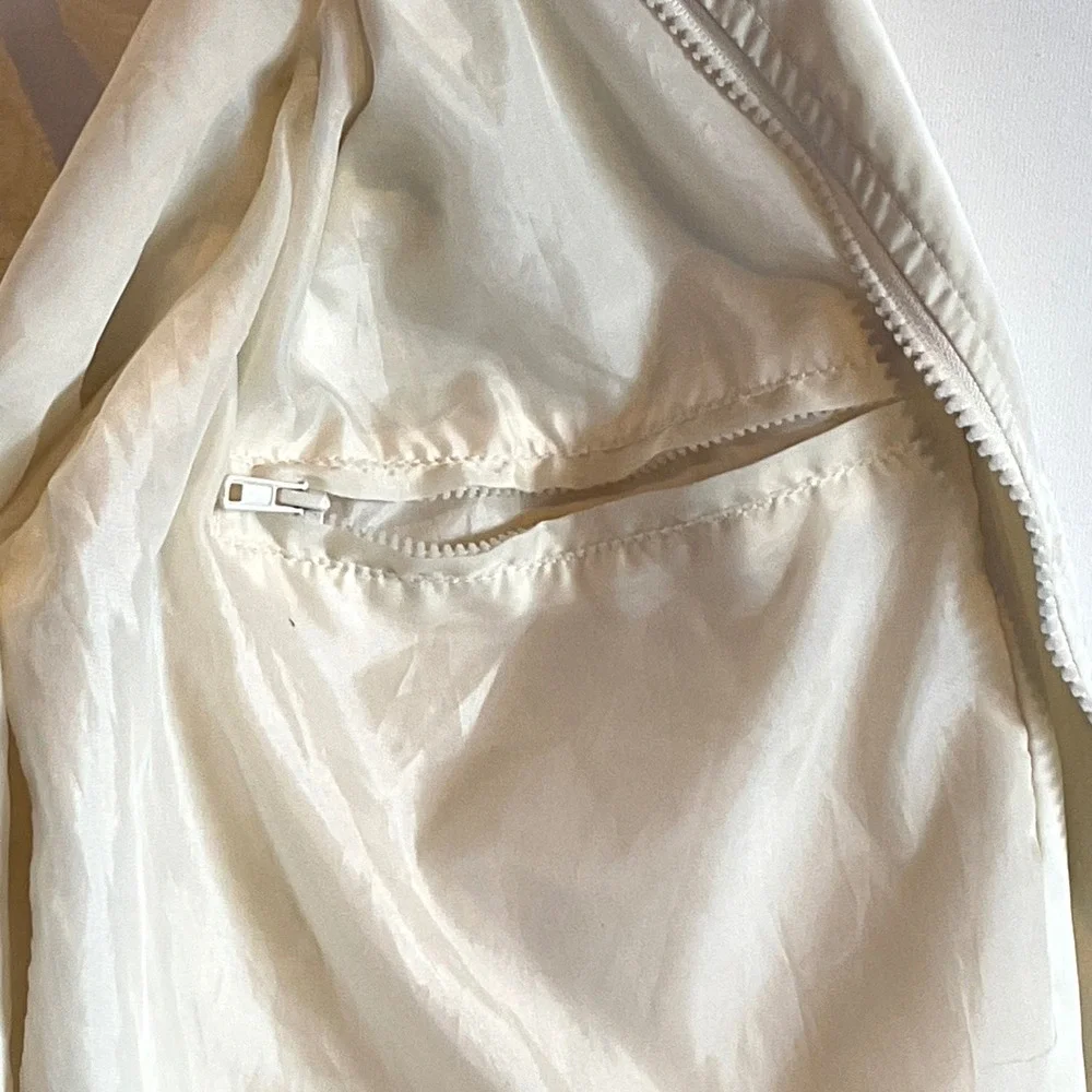Liquor‎ n poker 'satin' bomber jacket embroidered zip tennis club Men XS Women S
